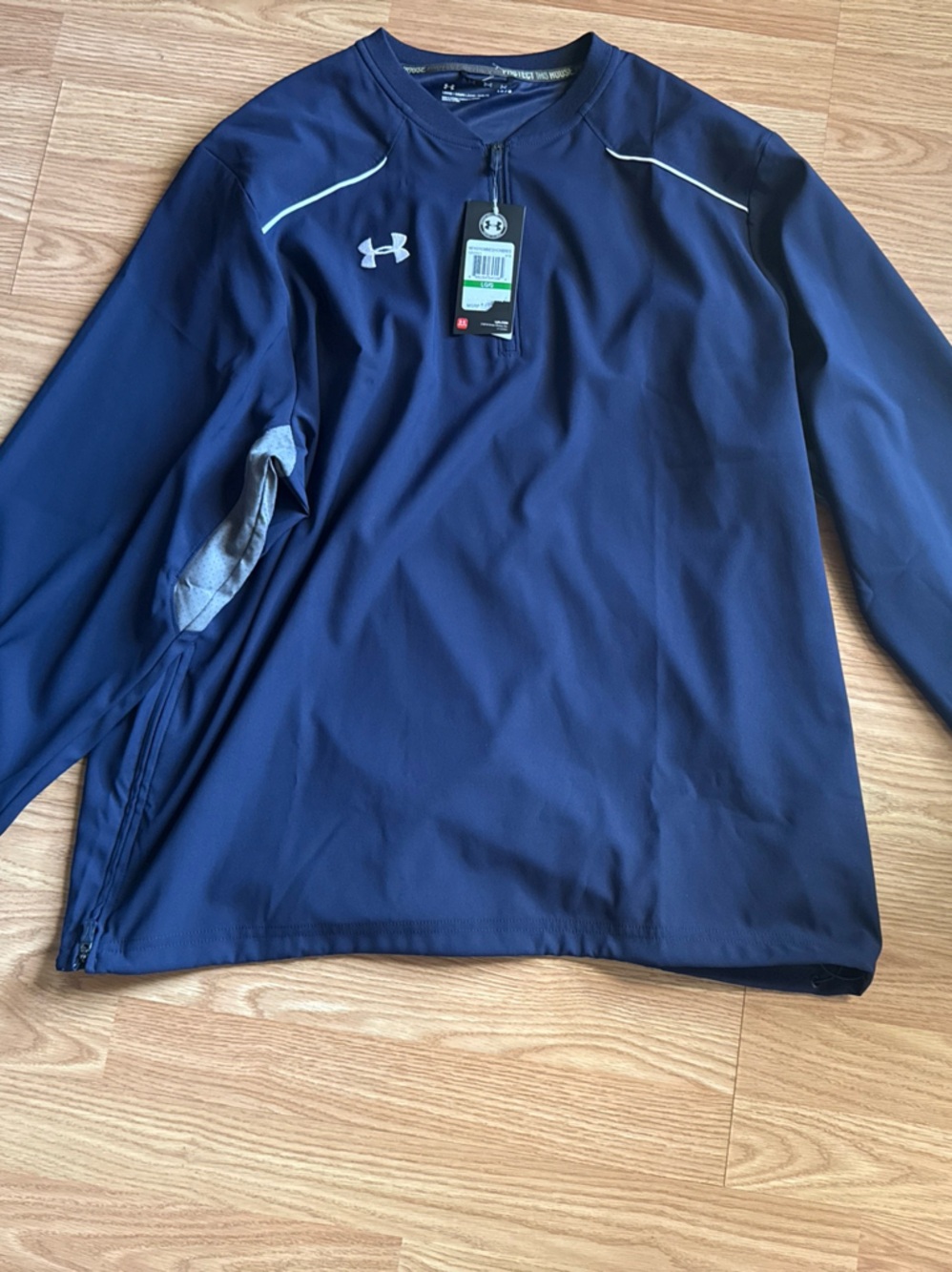 NWT Under Armour Navy Blue Quarter-Zip Performance Pullover